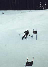 Flori racing in Vail, CO