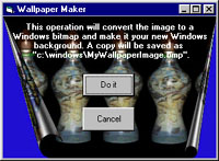 Screen Capture of the Wallpaper Maker