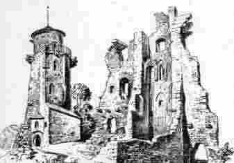 The ruins of Castle Slanec, SLK