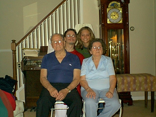 Me with my Grandparents and Neice....