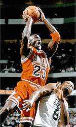 'In the air' (basketball theme)