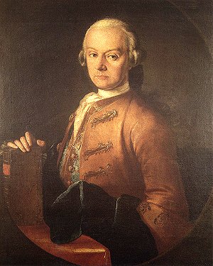 Leopold Mozart na obraze kolem roku 1765
