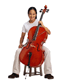 Child learning cello