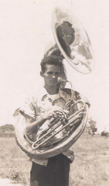 Walt with tuba