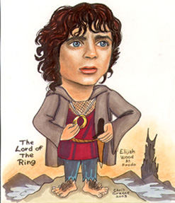 elijah wood Caricature