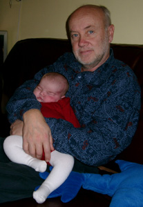 Sover som en stock hos morfar Claes-G.