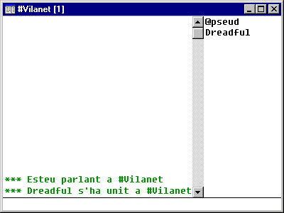 Finestra del #Vilanet amb l'entrada del Dreadful