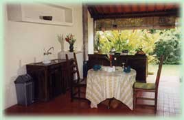 Kitchen & dinning area Lotus Villa