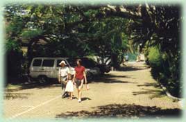 Large parking area