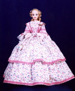 Front view of skirt, and bodice