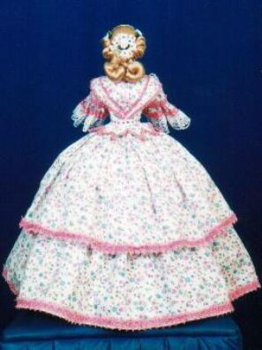 Back view of skirt, and bodice