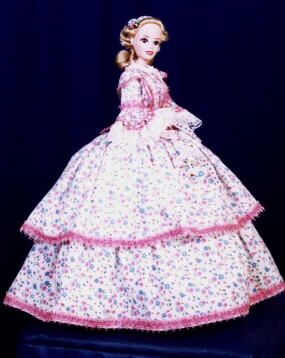 Side view of skirt, and bodice