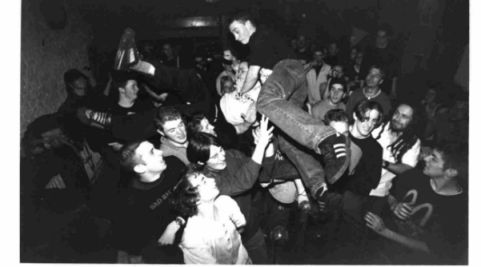 Our mates Shane and Adam during a show