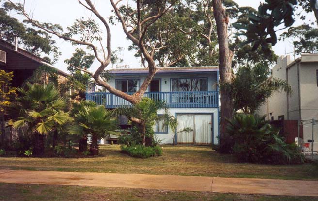 Cycle path and house