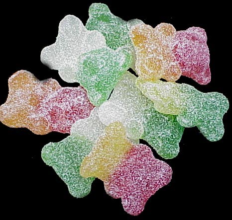 Some sour gummy bears