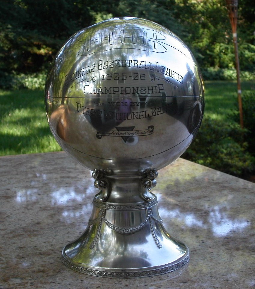 1925 Figural Basket Ball Trophy