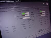 photo of link test screen