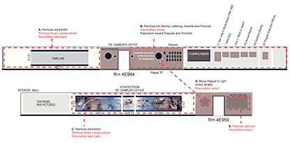Pentagon Exhibit Schematic Drawings