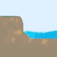 Animation showing the process of cliff retreat