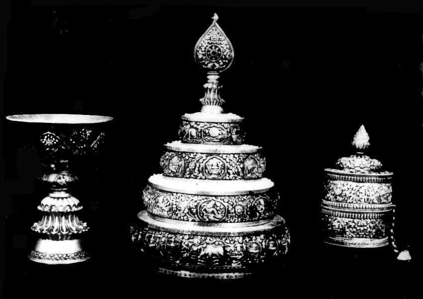 Ritual Cup, Stupa & Mane