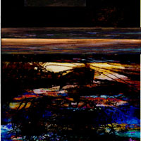 sunset. limited edition digital print.  10in square