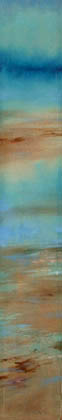Shimmering sea and wet sand, Norfolk coast, oil/mixed media on canvas, approx 4ft tall
