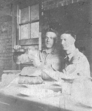 Half-brothers James Henry Lawson
(on left) and Thurman Anderson (on right)
in the US Marines about 1917.