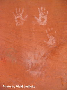 Rock art - hands