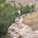 Sheila on slickrock