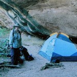 Vicki at camp