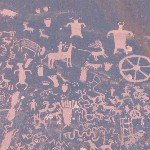 Newspaper Rock in Canyonlands Needles District
