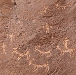 River Petroglyph Panel - detail