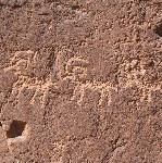 River Petroglyph Panel - detail