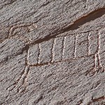 River Petroglyph Panel - detail