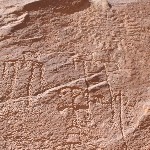 River Petroglyph Panel - detail