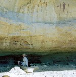Vicki at Head of Sinbad pictographs