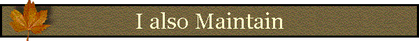 I Also Maintain