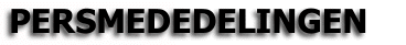  Persmededelingen 