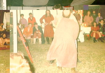 Sven wrestling some poor soul at the 1993 Conference, Glenfield.