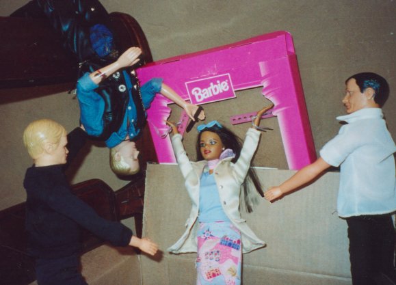 It's so embarassing to be tied up without my handbag.