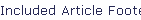Included Article Footer for Knowledge Base