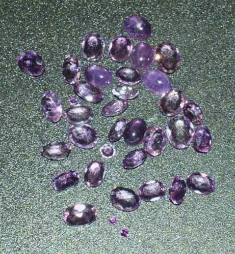 Amethysts, 33 ct parcel