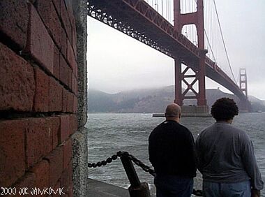 Visitors at Fort Point