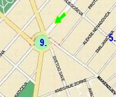 Klikni mapu za razgledanje Vracara - Click map for Vracar sightseeing!