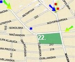 Klikni mapu za razgledanje Vracara - Click map for Vracar sightseeing!
