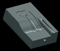 A picture of a die-stamping tool for the mirror