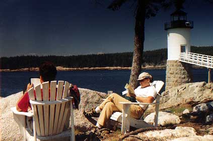 Enjoying the solitude of Isle au Haut