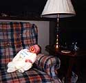 Asleep on the love seat
