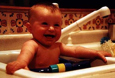 I used to fit in the sink!