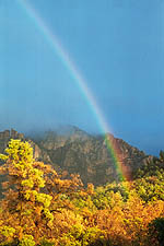 Rainbow at sunset
